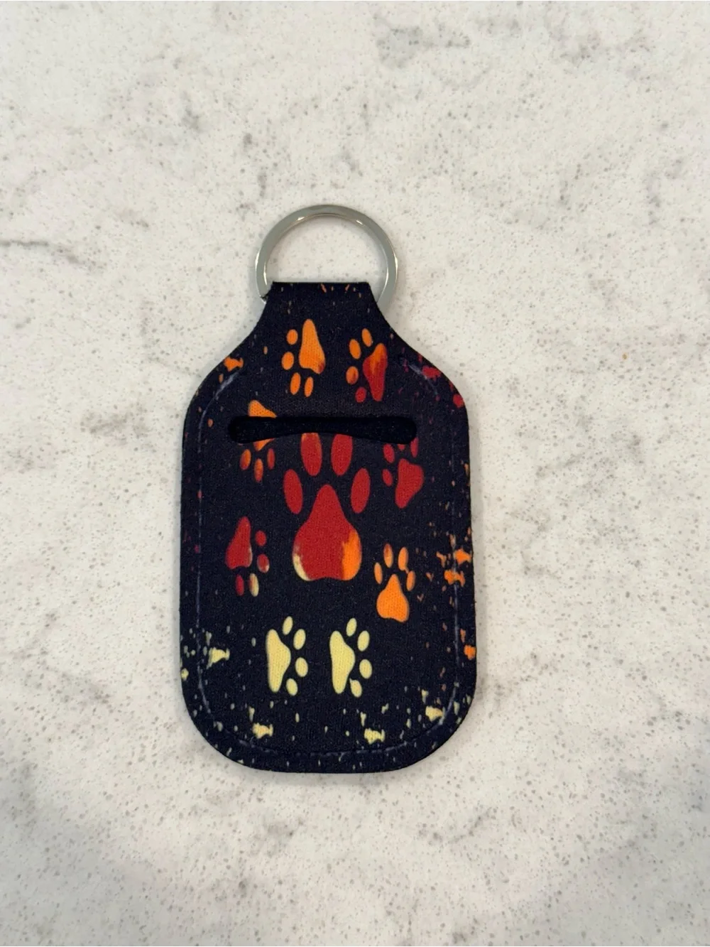 NWOT-Colorful Hand Sanitizer Holder Keychains (5)